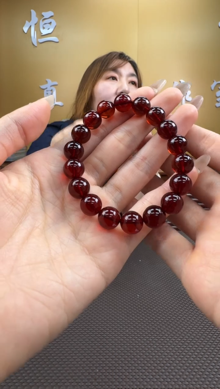 【闪购商品】琥珀裸石未镶嵌手串9-10mm