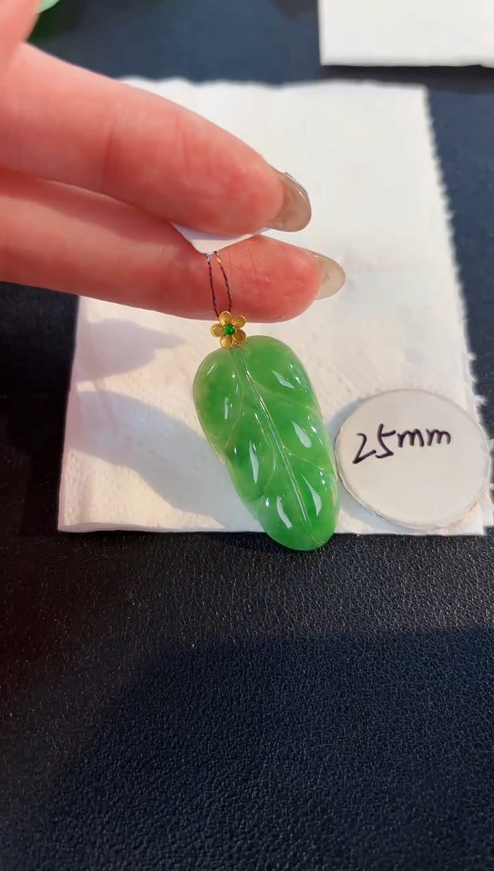 【闪购商品】翡翠颈饰18K金镶嵌缅料A货/支持复检/一件