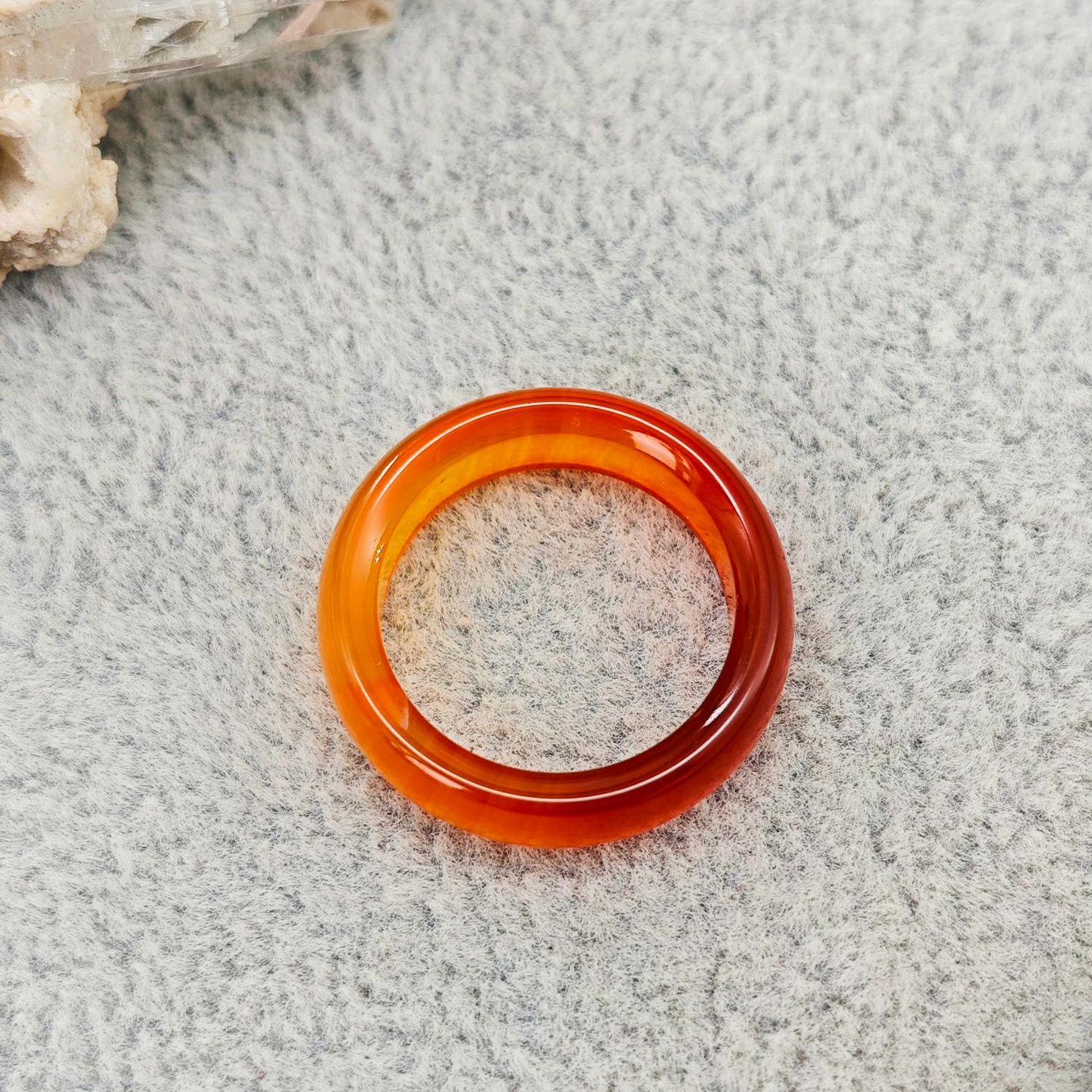 经典百搭红玛瑙指环/HG-MNZH-5（多样性发货）