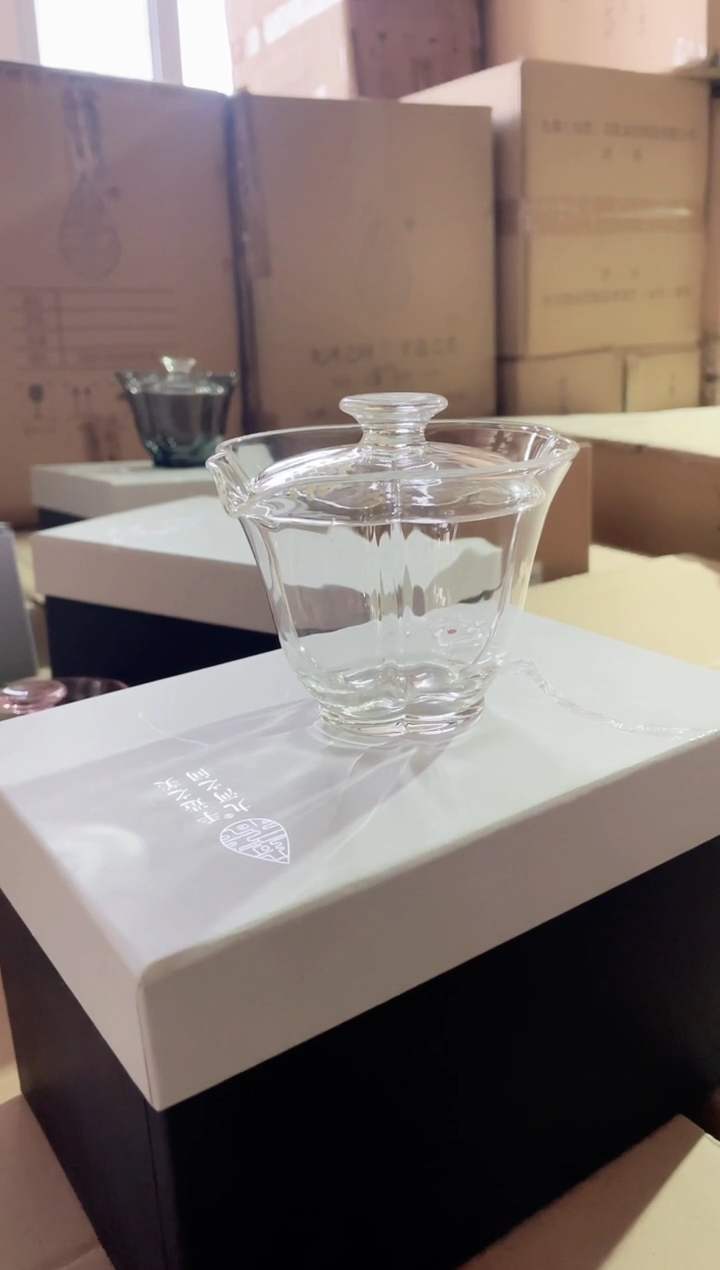 【闪购商品】九河木槿盖碗透明