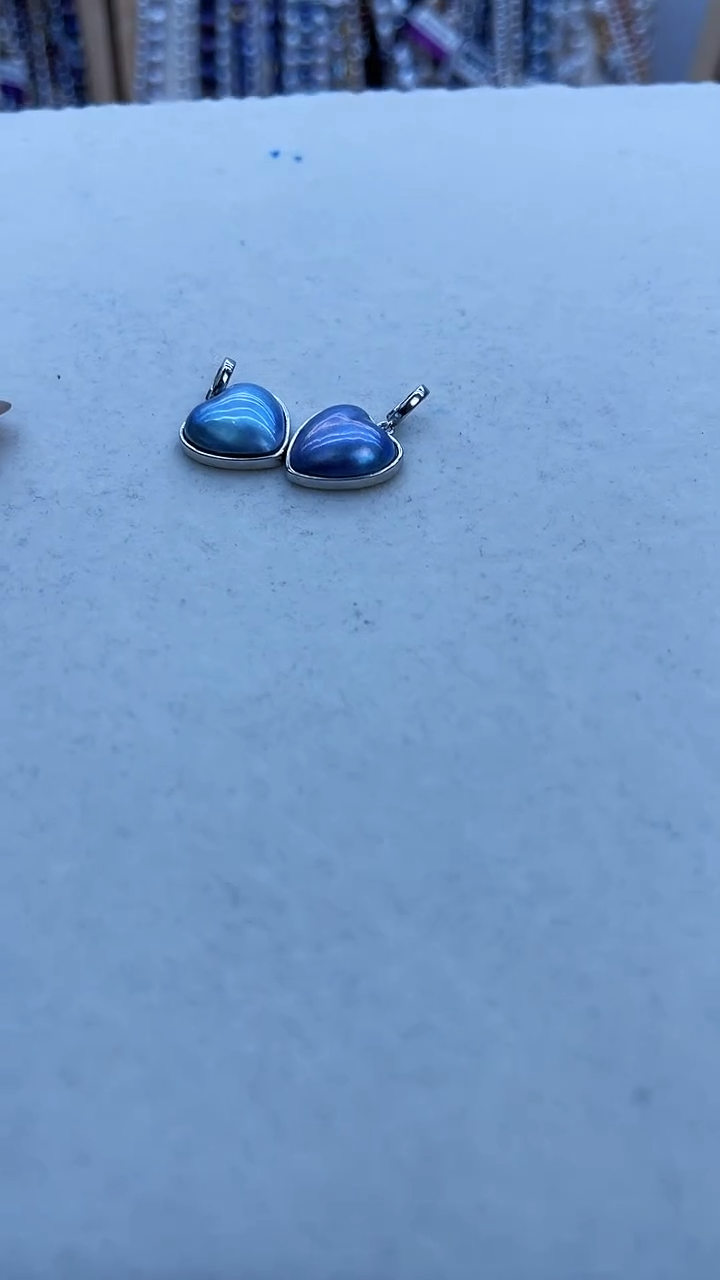 【闪购商品】拼合珍珠（马贝珠）吊坠《不含链》银S925镶嵌342