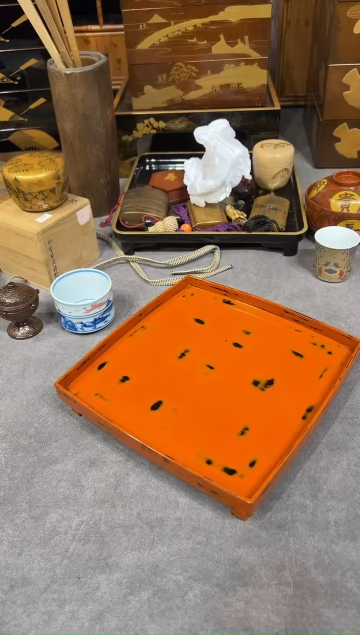 根来塗 茶台 11111