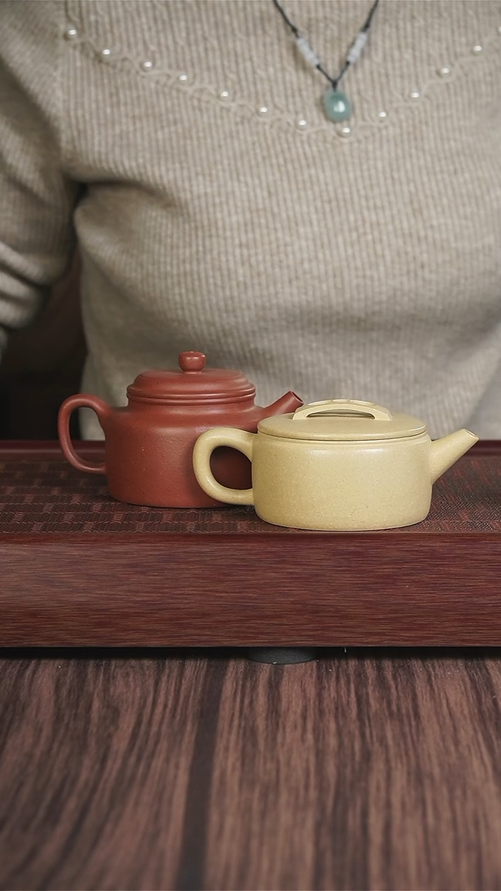 【闪购商品】紫砂茶壶本绿 汉瓦+老朱泥 德钟