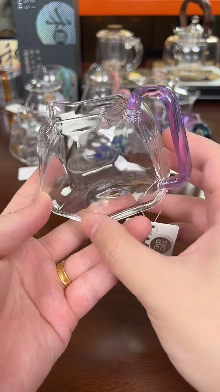 @@禾器晶彩璀璨茶海浅紫色