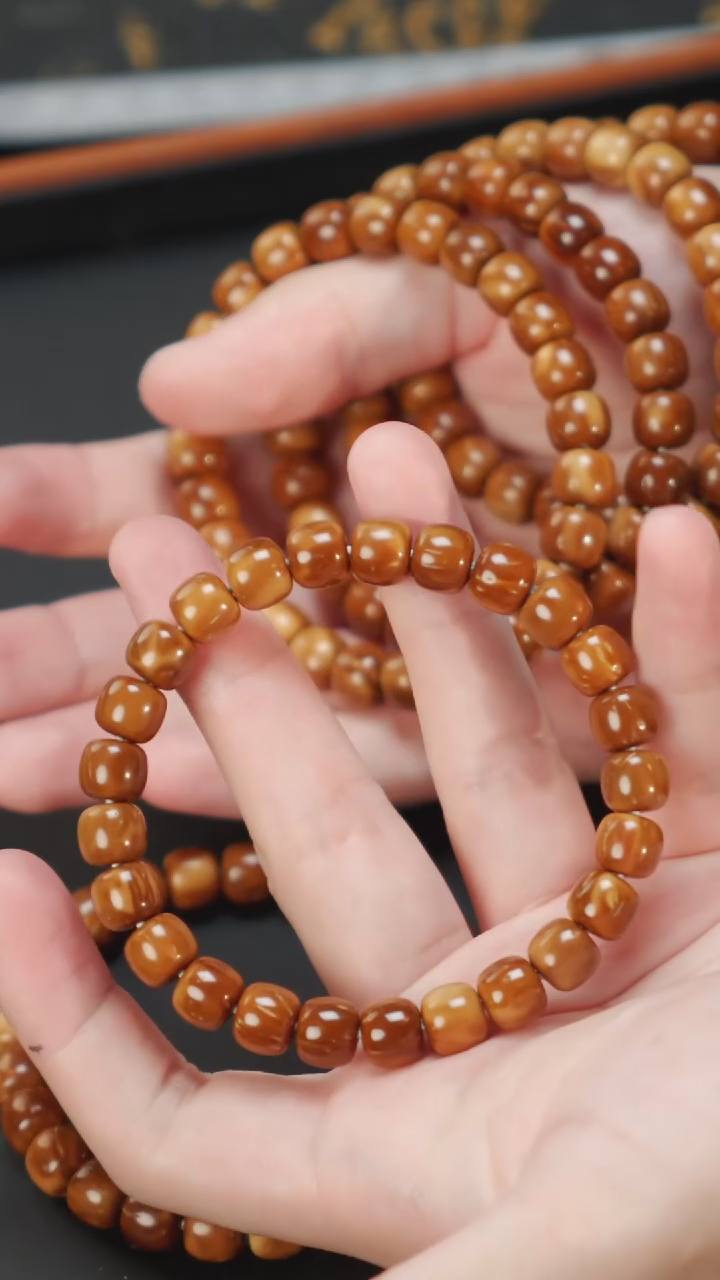 紫金鼠手串实心库克老型9