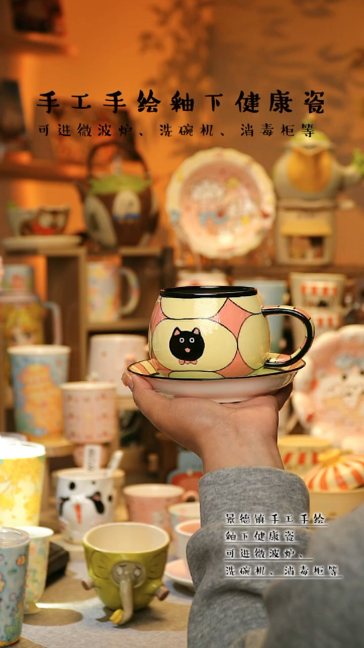 【闪购商品】杯景德镇高温釉下彩&W287