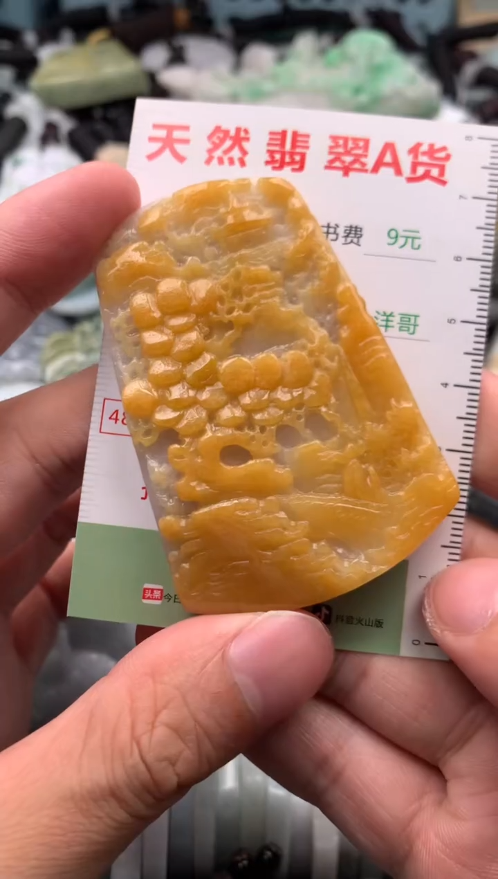 翡翠未镶嵌吊坠(不含链)1