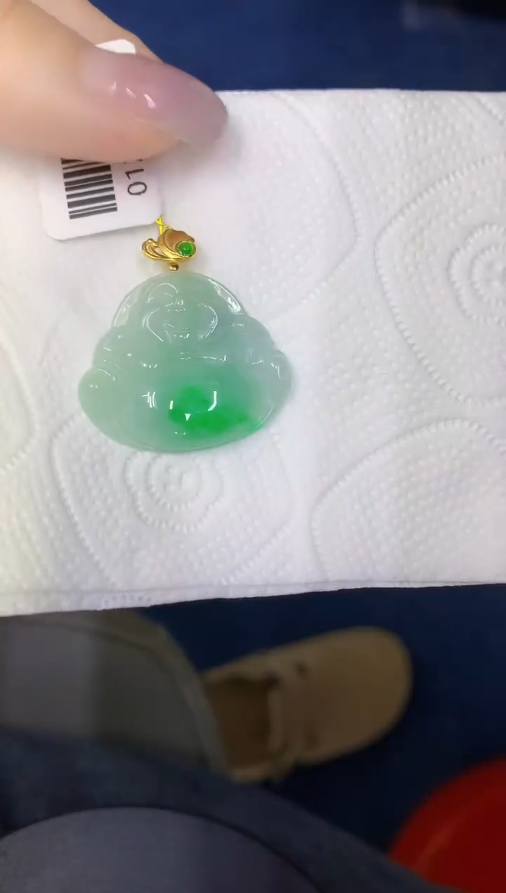 颈饰未镶嵌翡翠缅甸天然翡翠A货