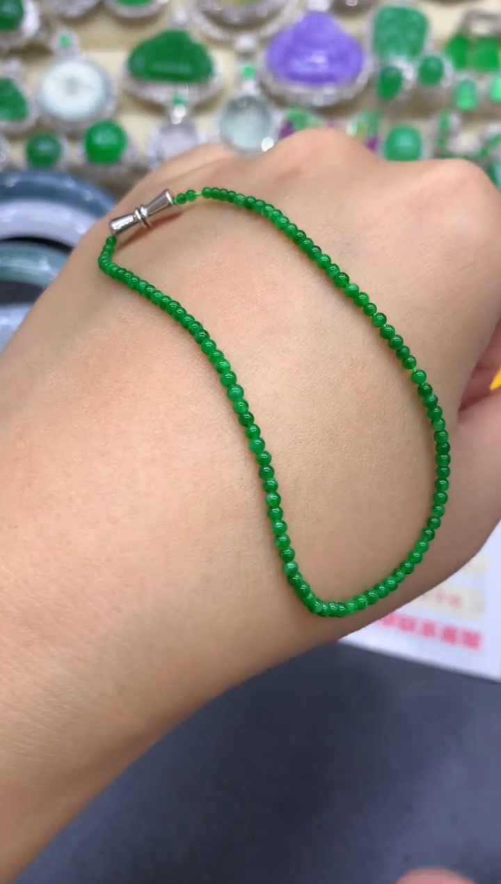 未镶嵌手串翡翠195-中国好珍宝