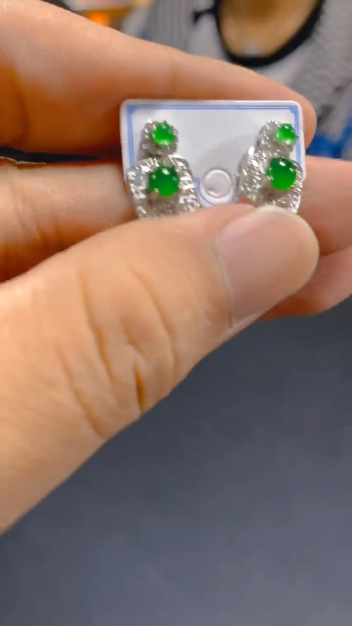 【闪购商品】翡翠耳饰未镶嵌0044881146多样性发其一