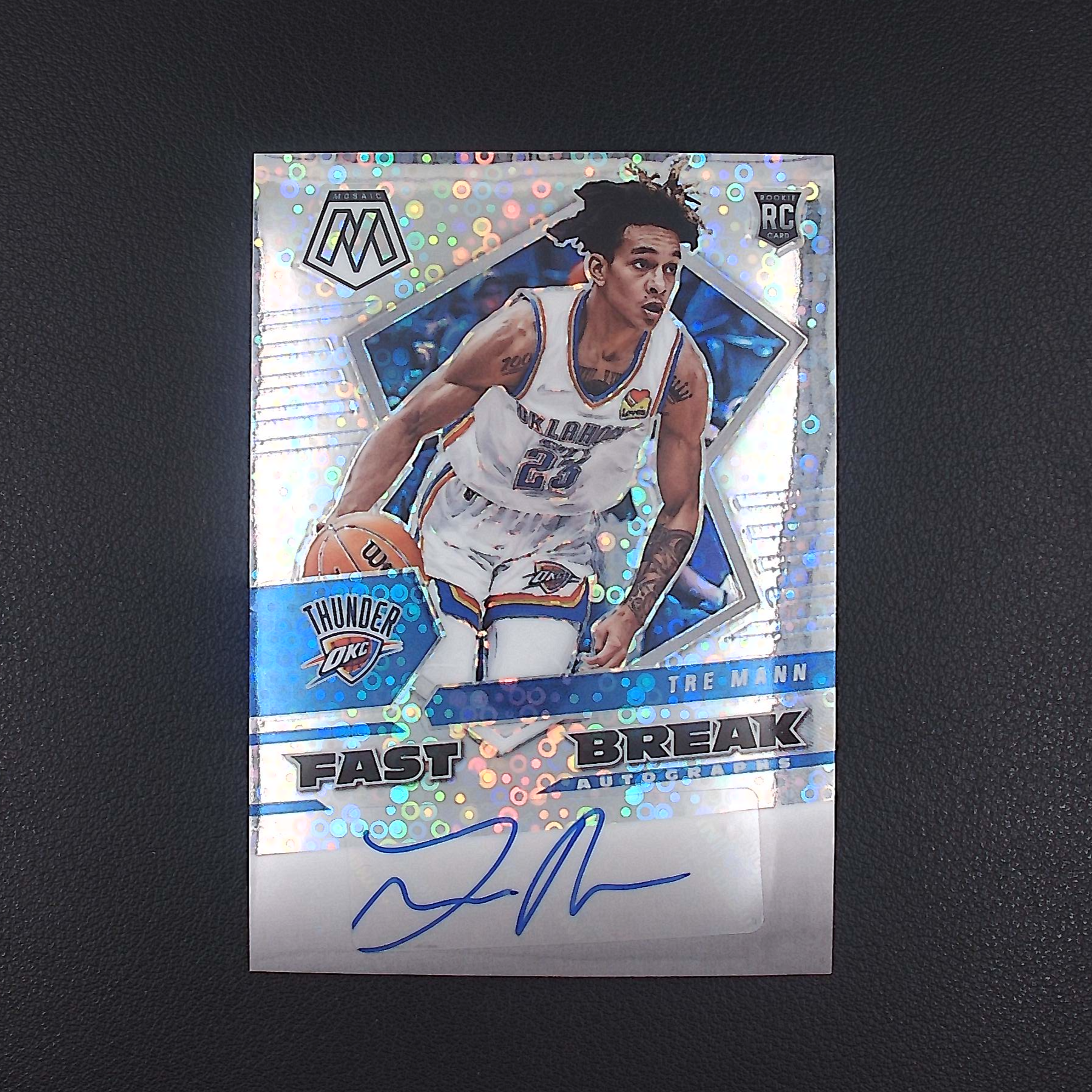 特雷曼恩 无编 马赛克 帕尼尼NBA国宝手提签字球星卡