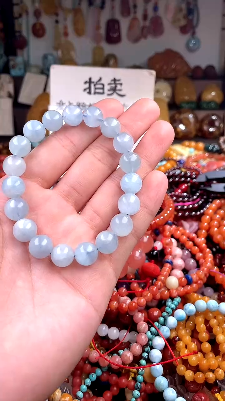海蓝宝石手串未镶嵌(一物一件)142029