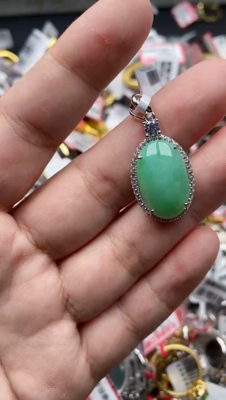 【闪购商品】翡翠戒指银S925镶嵌33333---2