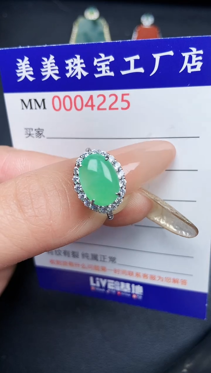 【闪购商品】翡翠颈饰银S925镶嵌4225
