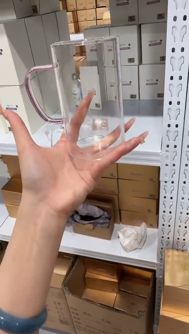 @@禾器晶彩清简杯浅粉色