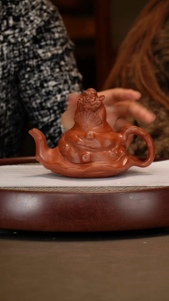 【闪购商品】紫砂茶壶【吴顺华】朱泥钟馗