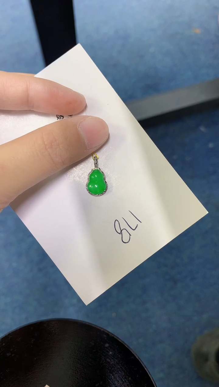 【闪购商品】翡翠颈饰18K金镶嵌000000000