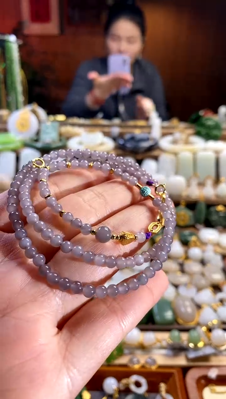 【闪购商品】和田玉项链银S925镶嵌。