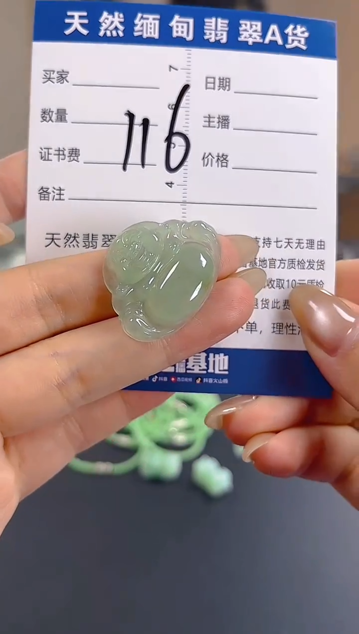 颈饰未镶嵌翡翠纯天然缅甸翡翠A货