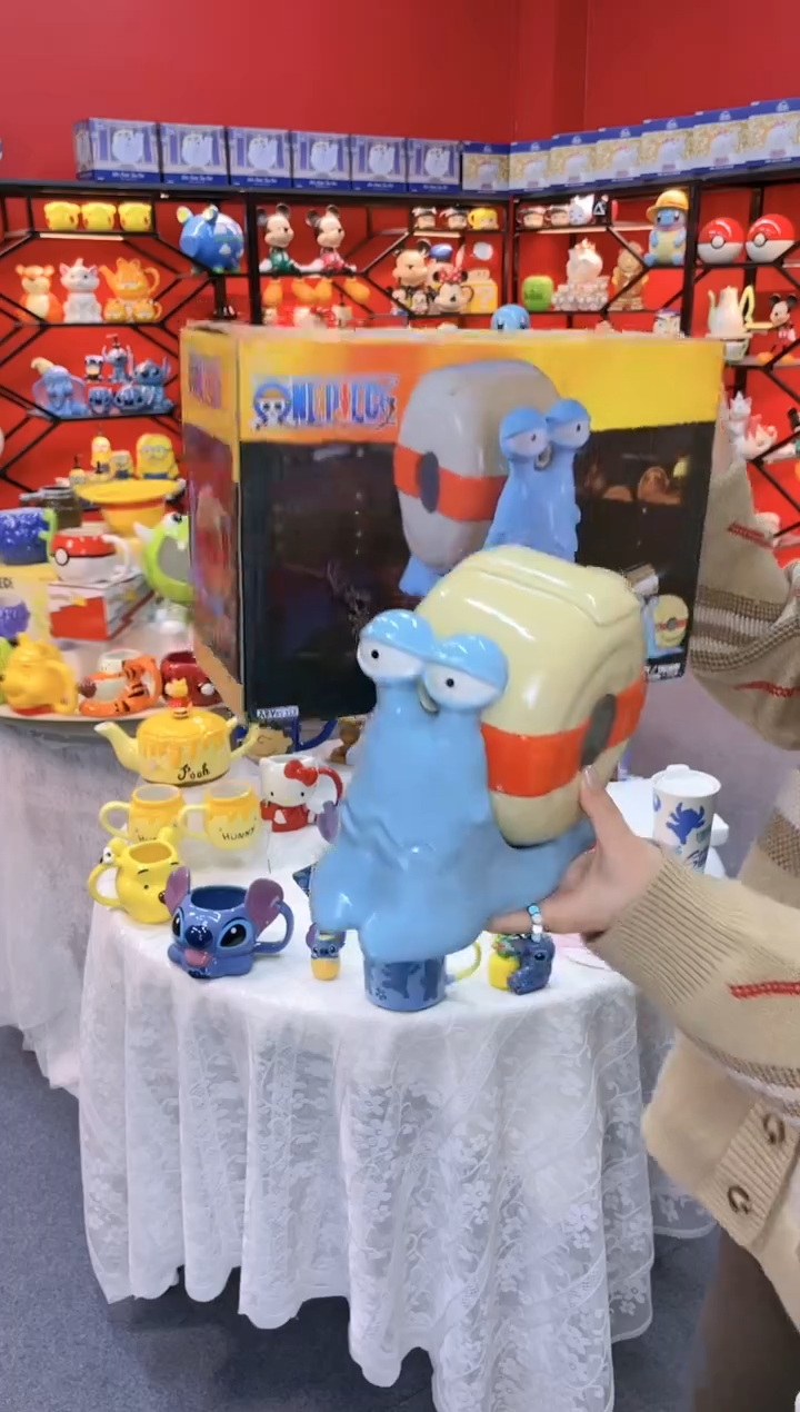 【闪购商品】.@@海贼王电话虫水壶（原盒）