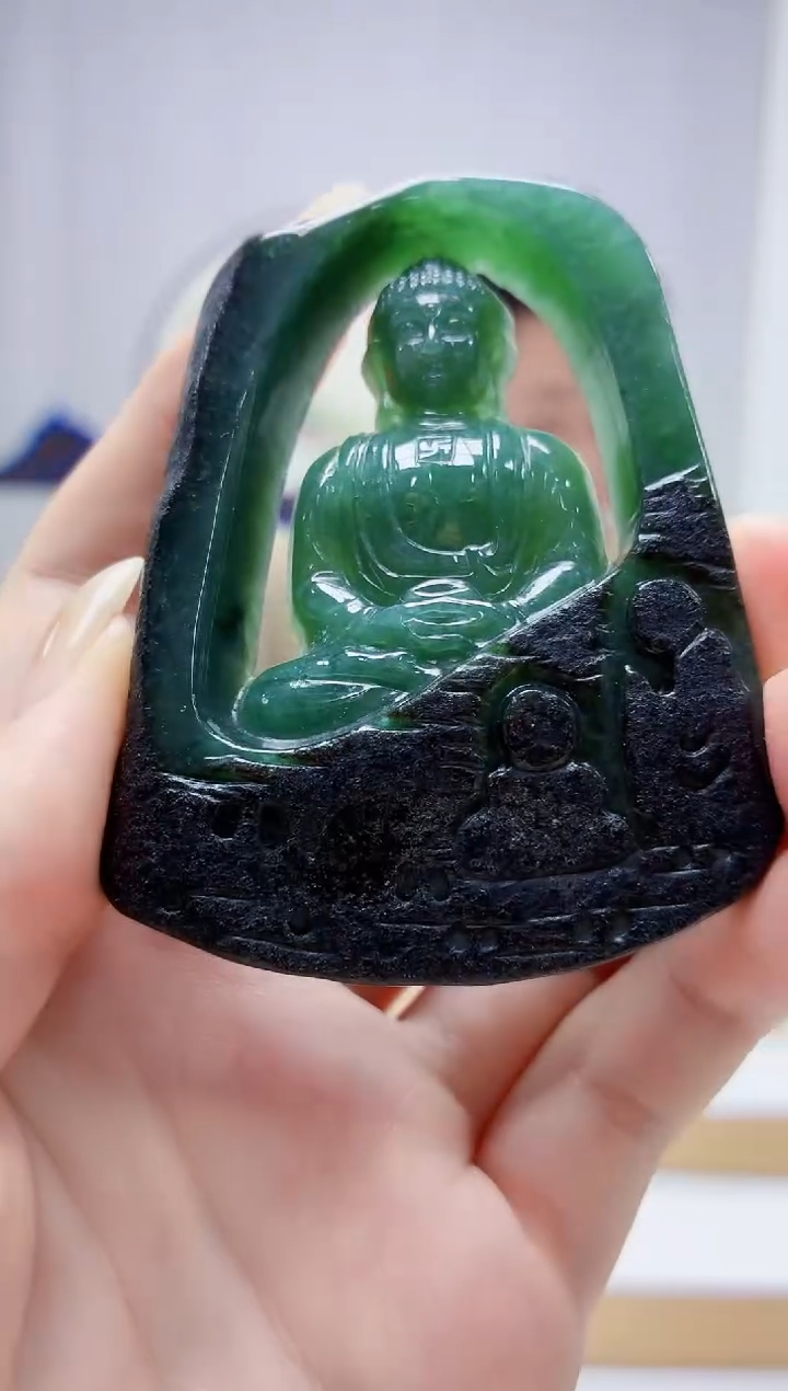 未镶嵌定制翡翠4917jw-毛货挂件17