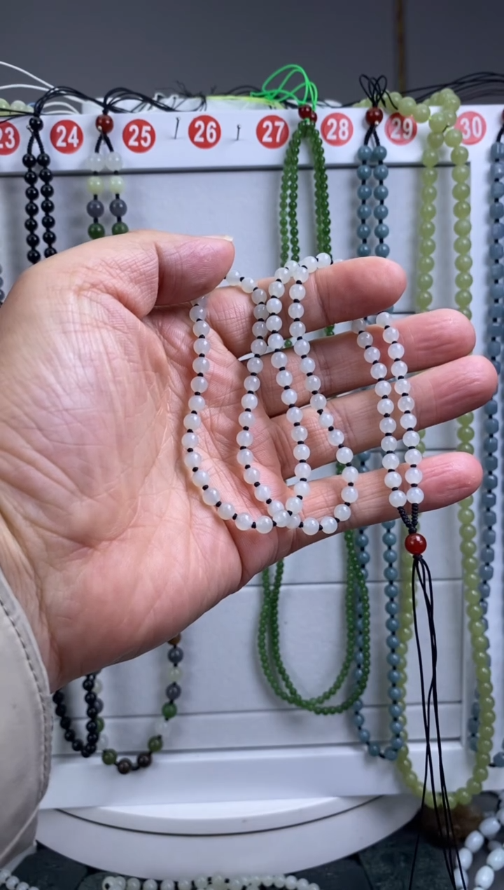 颈饰未镶嵌和田玉小*心5