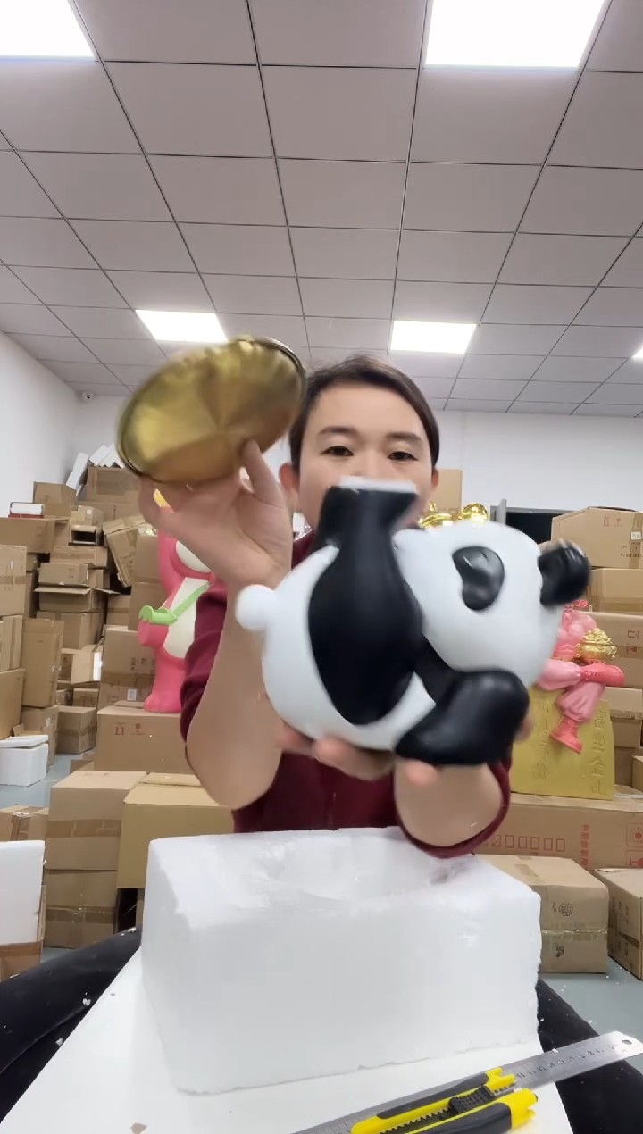 树脂胖哒托盘摆件
