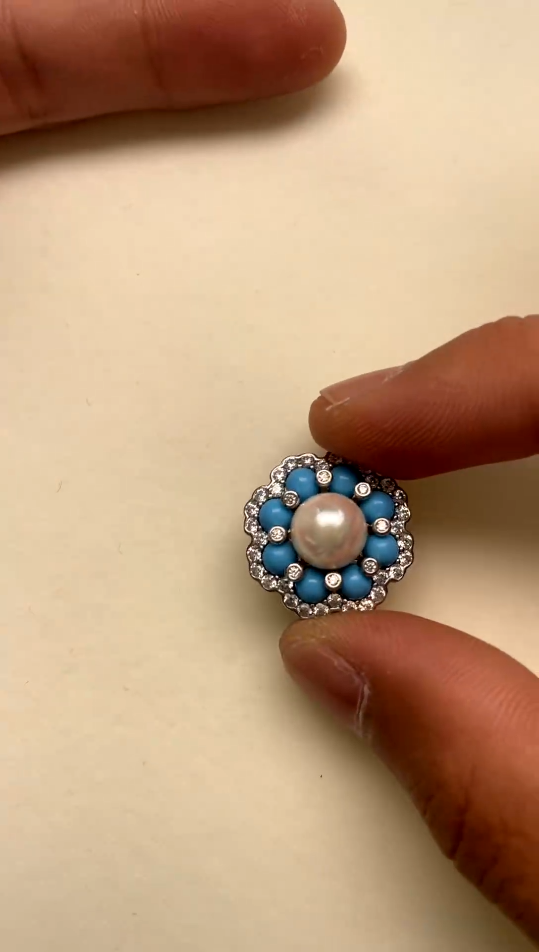 颈饰银S925镶嵌海水珍珠 