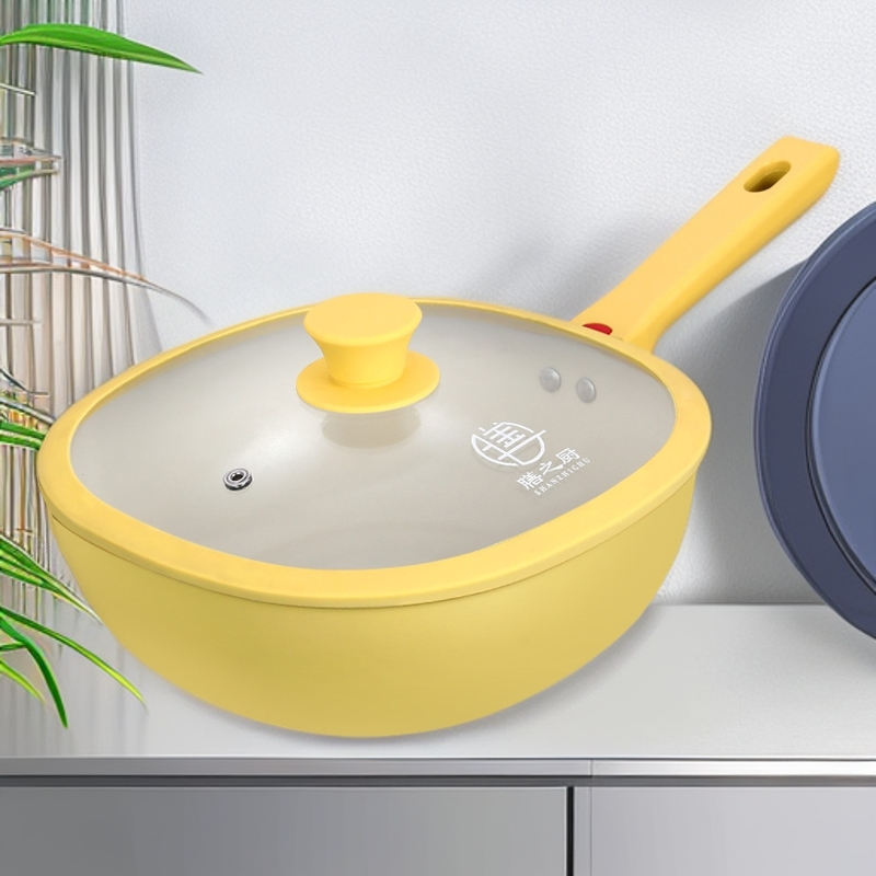 【品牌清仓】0氟陶瓷小方锅健康不粘锅不挑灶具24CM电配件