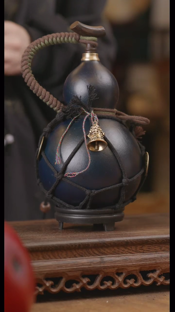 【闪购商品】326号精品天然大漆工艺防渗内胆酒葫芦~