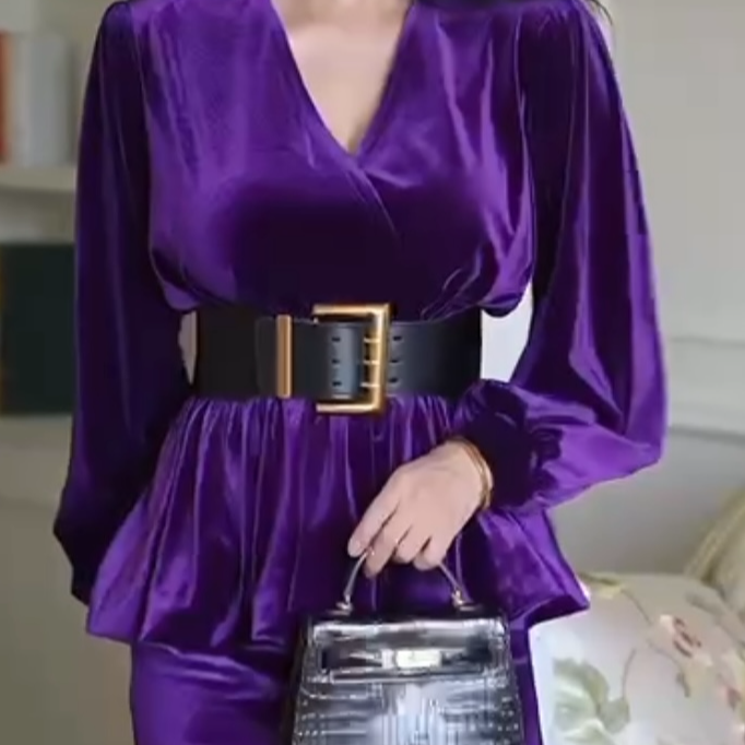 2025新款时尚百搭松紧弹力宽腰带