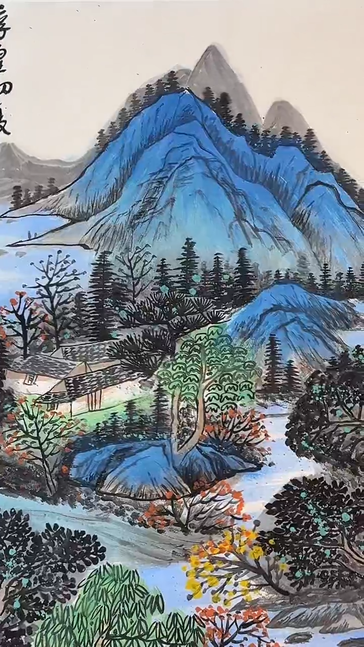 国画王炳杰手绘绘画作品29-7