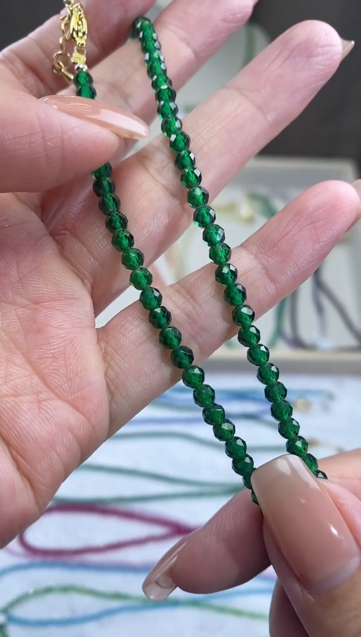 【闪购商品】尖晶石颈饰银S925镶嵌诗颜珠宝SYZB34