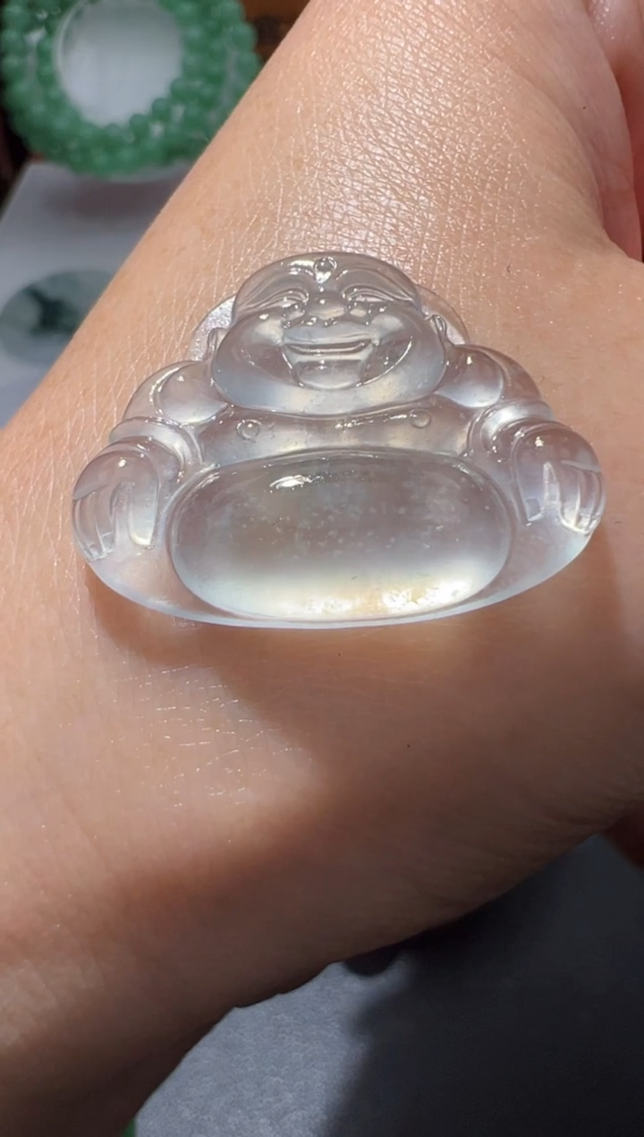 【闪购商品】定制翡翠未镶嵌19.9*26.3*4.9佛公