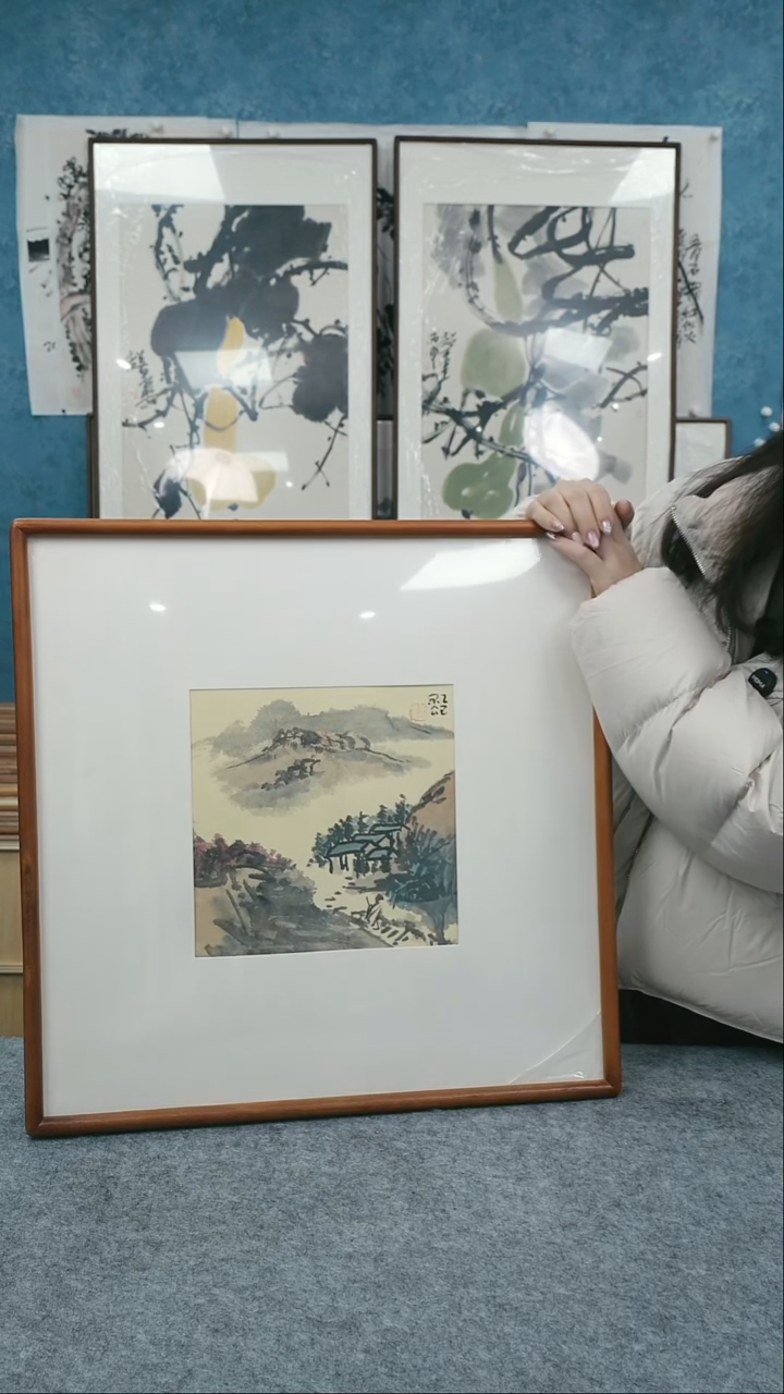 【闪购商品】国画50*50本土老师山水