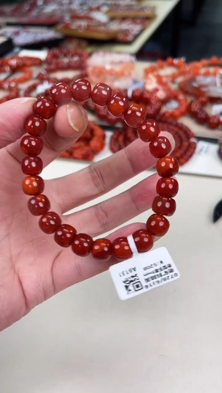 未镶嵌瓦西nxh老型手串9+南红玛瑙（多样式发其一）