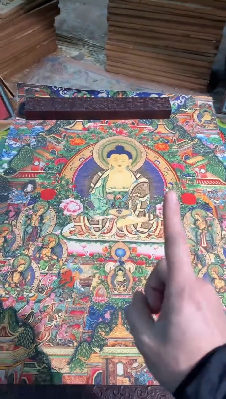 卷轴画天天的唐卡tk160