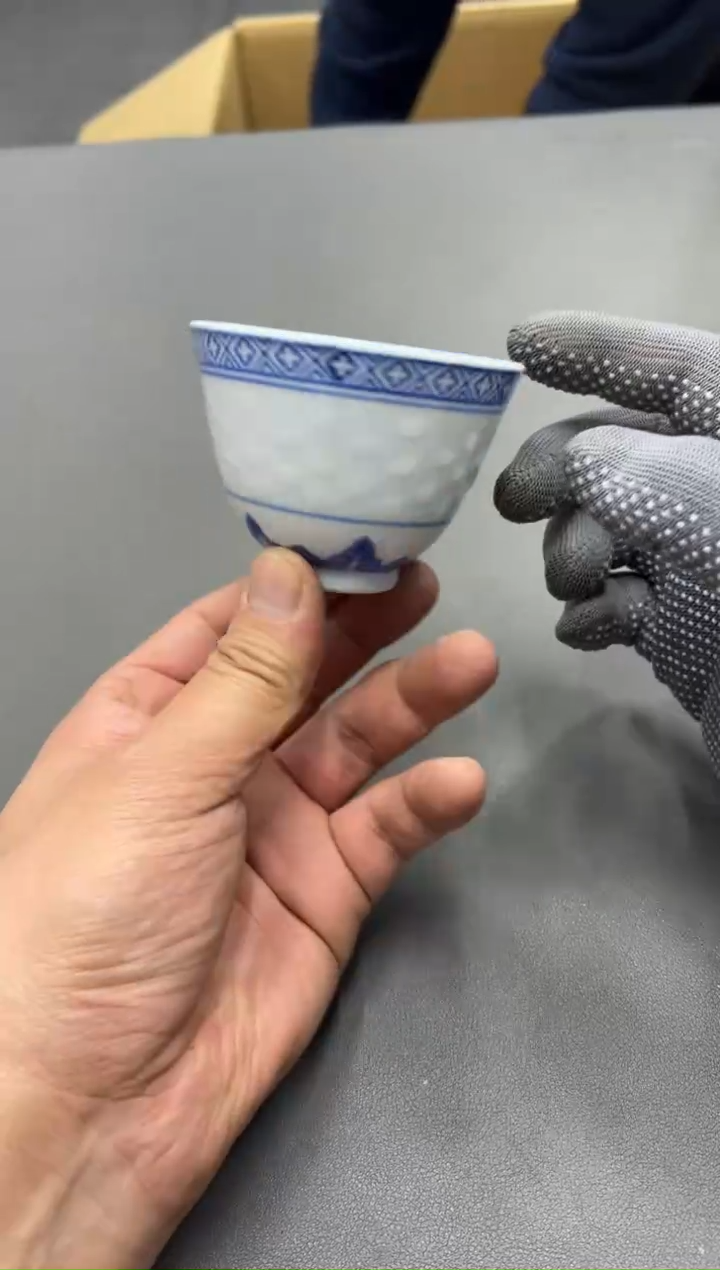 陶瓷大*蚱工艺品小四孤品收藏