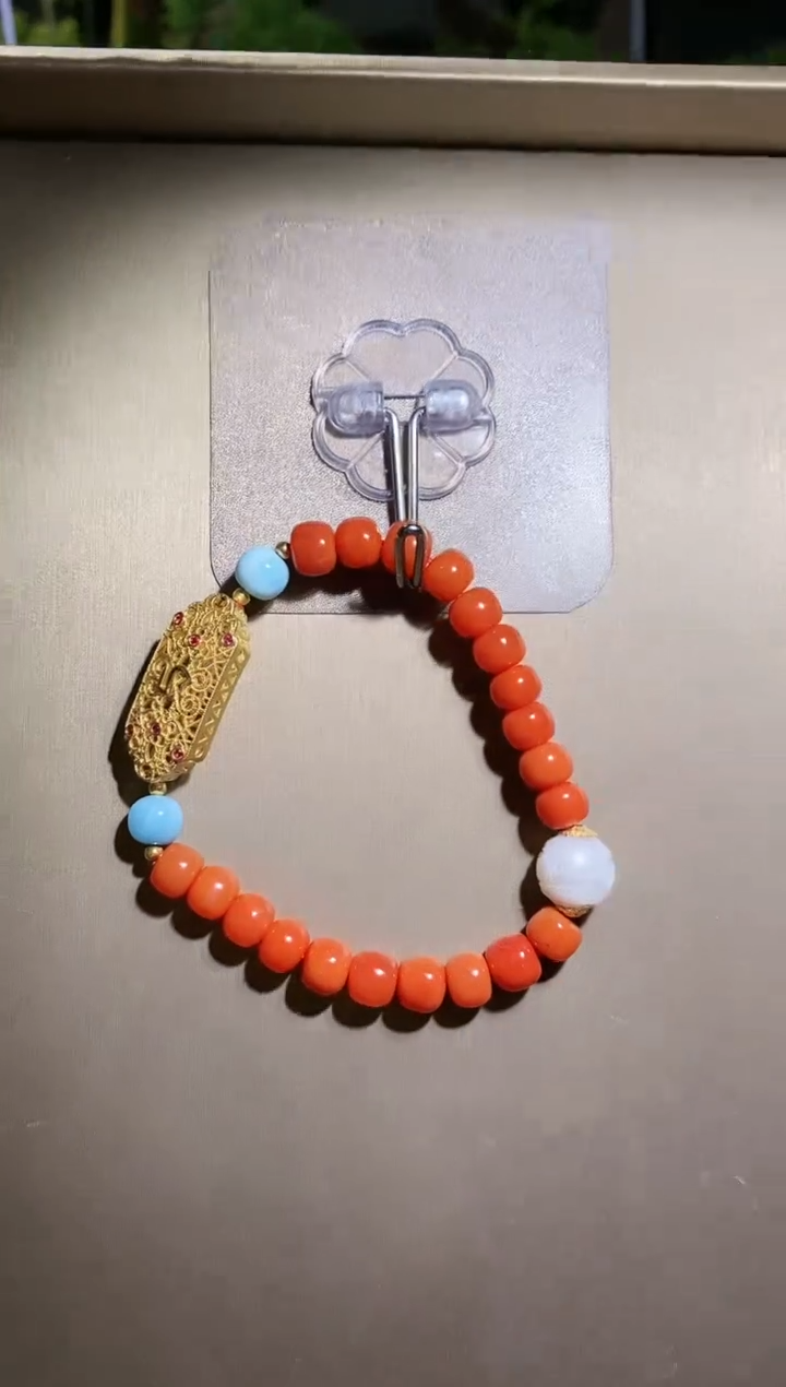 【闪购商品】南红玛瑙颈饰未镶嵌X09668牌牌手串