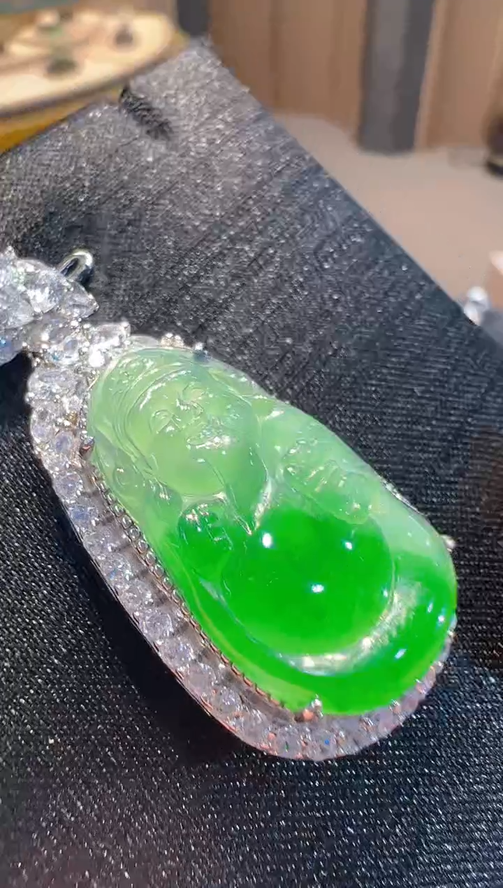 【闪购商品】翡翠吊坠(不含链)银S925镶嵌          