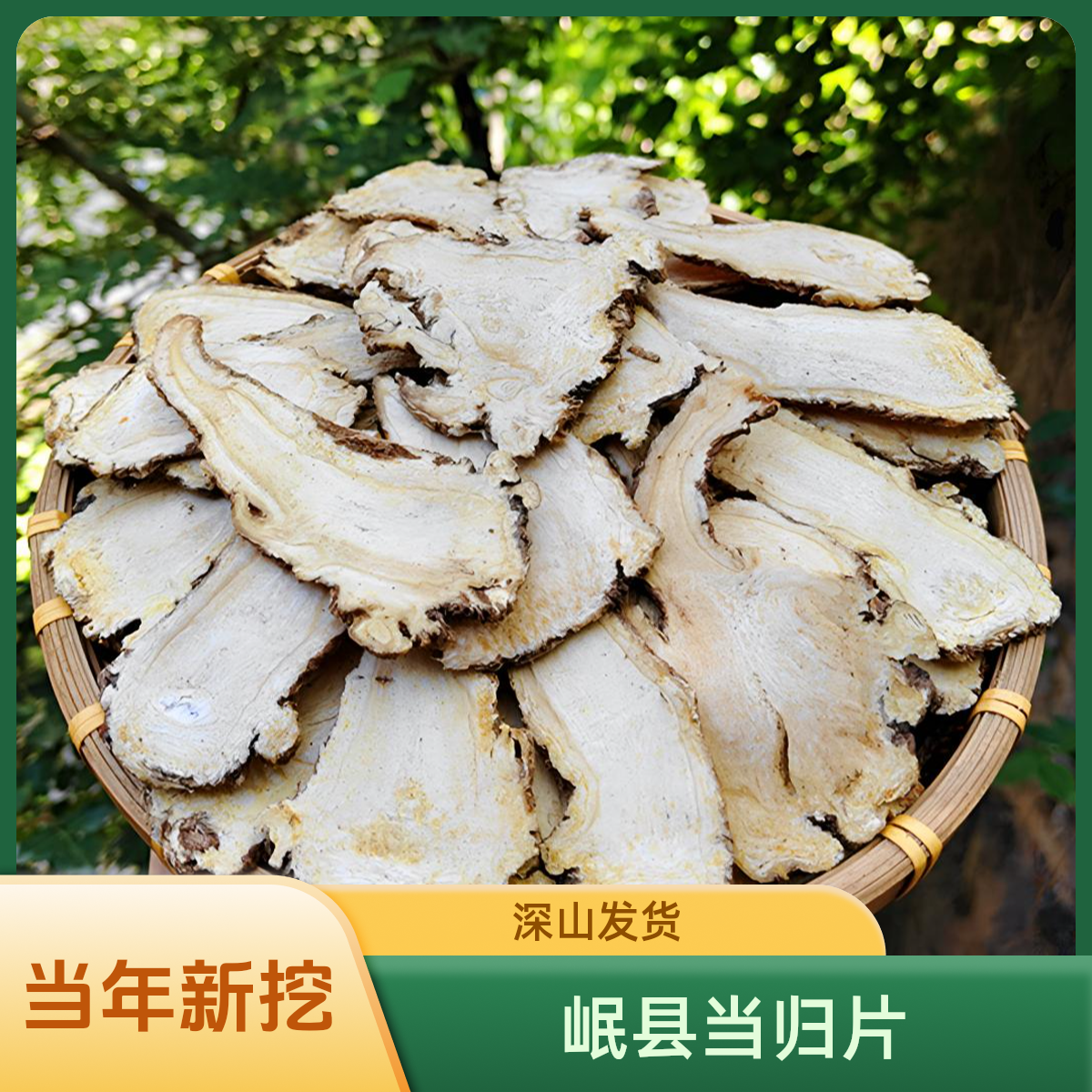 【岷县当归】深山正宗无硫当归头切片新货当归产地直销