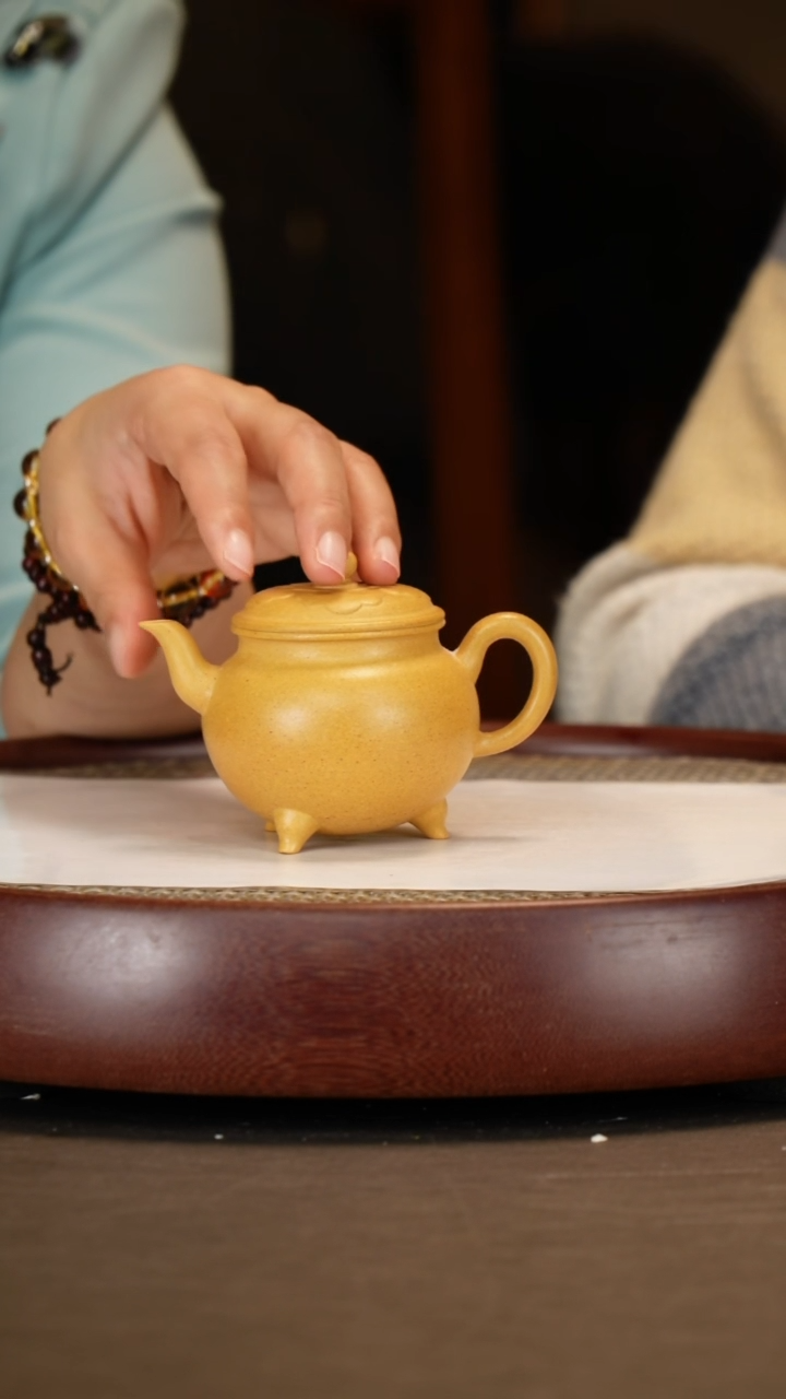 【闪购商品】紫砂茶壶【时顺华】黄金段大彬如意