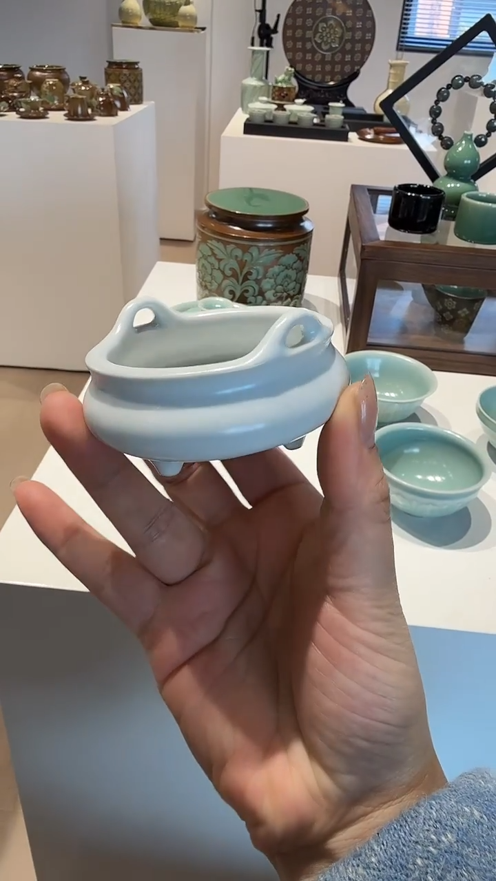 青瓷手工茶器包邮