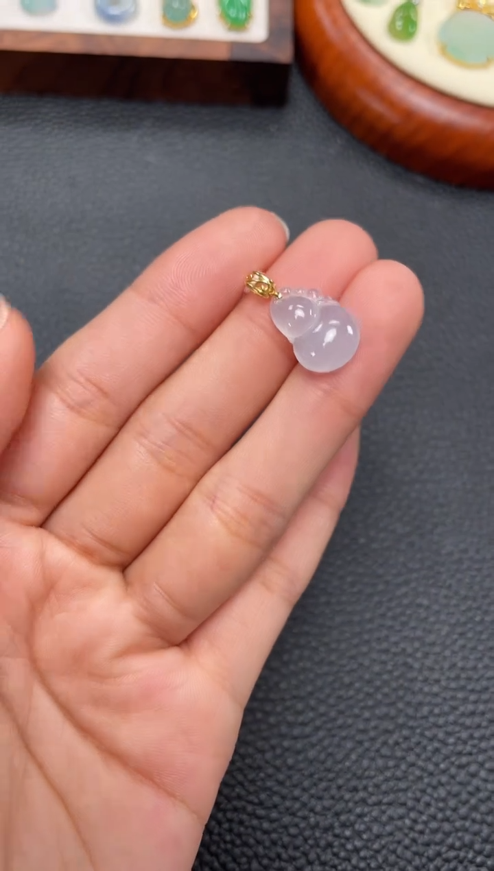 【闪购商品】翡翠吊坠(不含链)18K金镶嵌一个  JK418