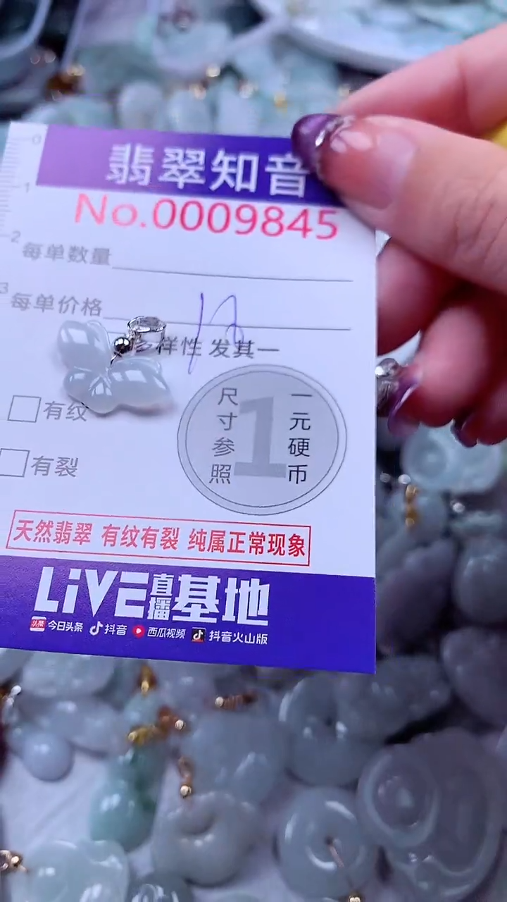 翡翠未镶嵌吊坠(不含链)9845