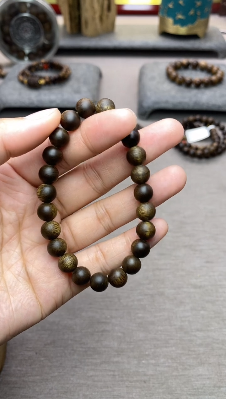 【闪购商品】沉香手串富森红土0.8沉水素圈