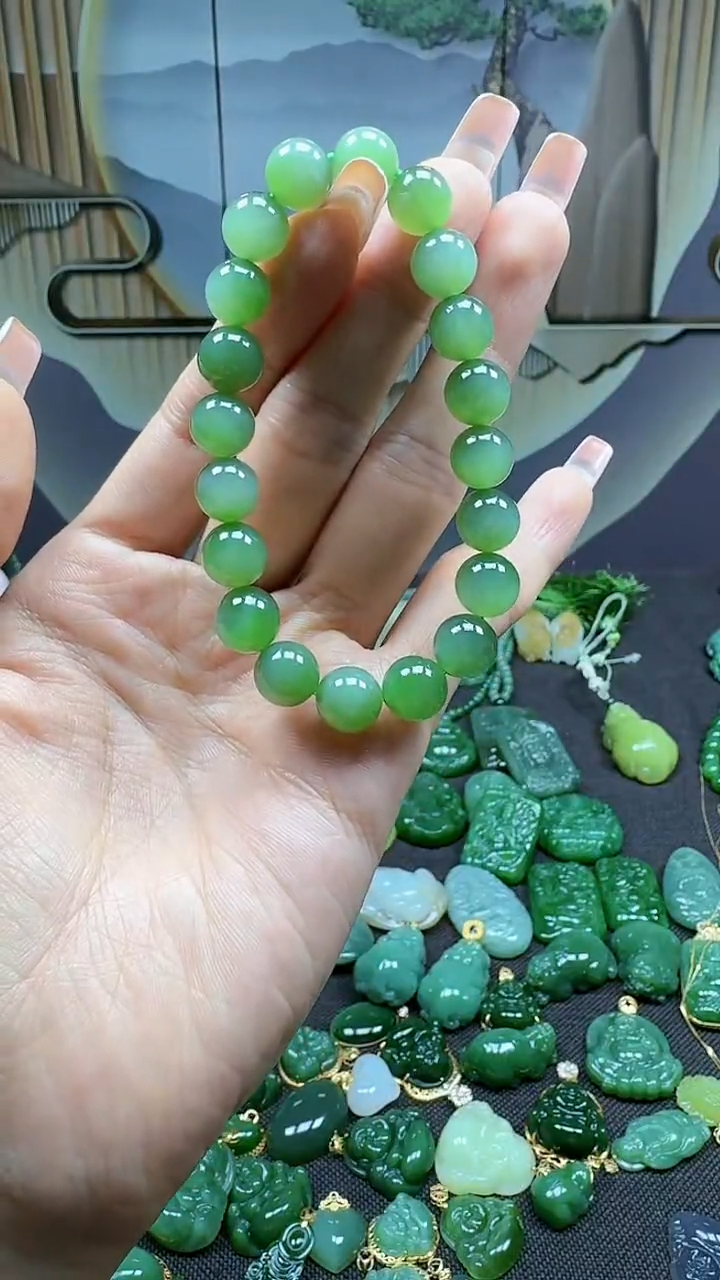 和田玉未镶嵌挂件10