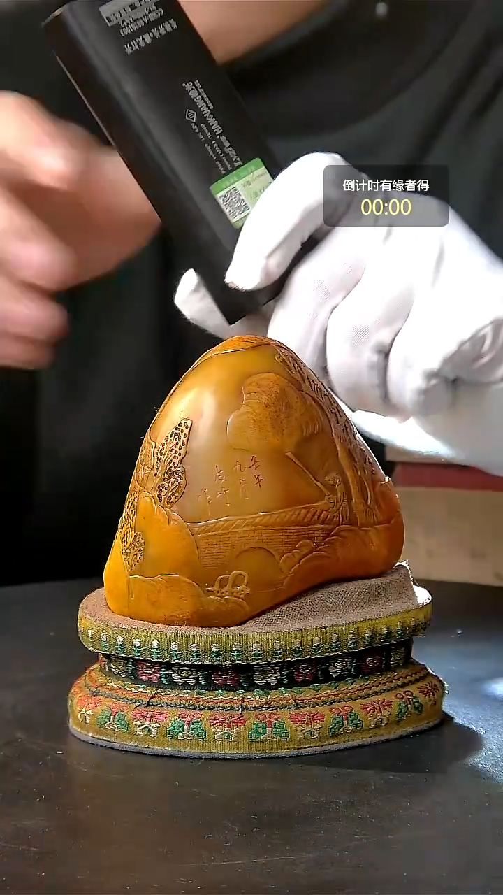 寿山石印石一物一拍