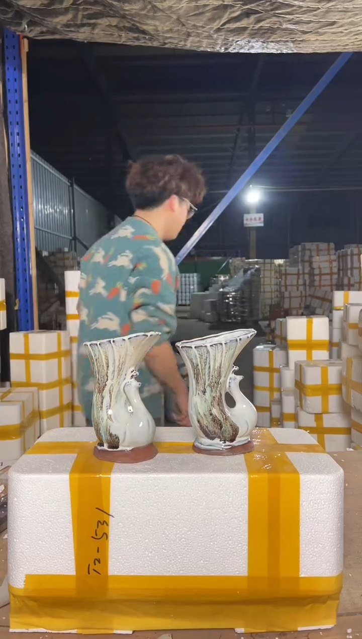 紫砂花盆宜兴紫砂粗陶花盆12-18