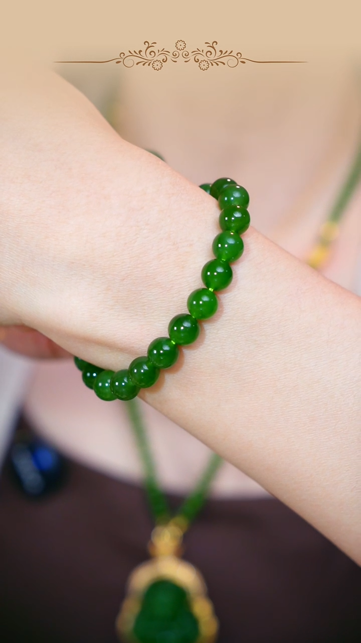 【闪购商品】和田玉珠串未镶嵌8mm珠串